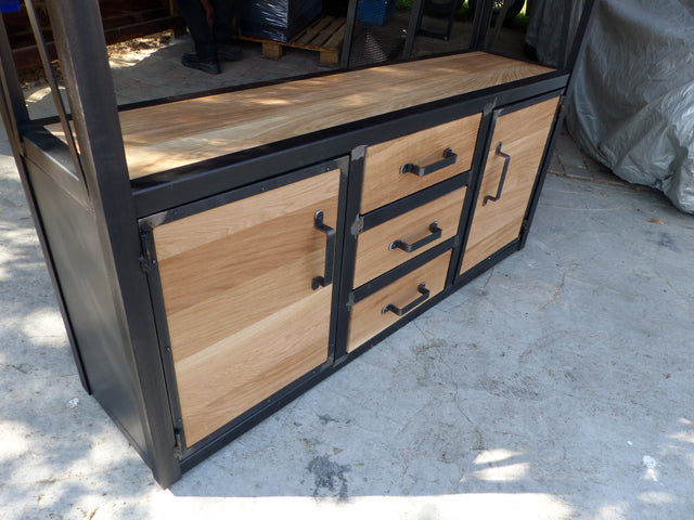 Etagère bibliothèque 2 portes et 3 tiroirs PRIX de base: 1390€ réf 3416