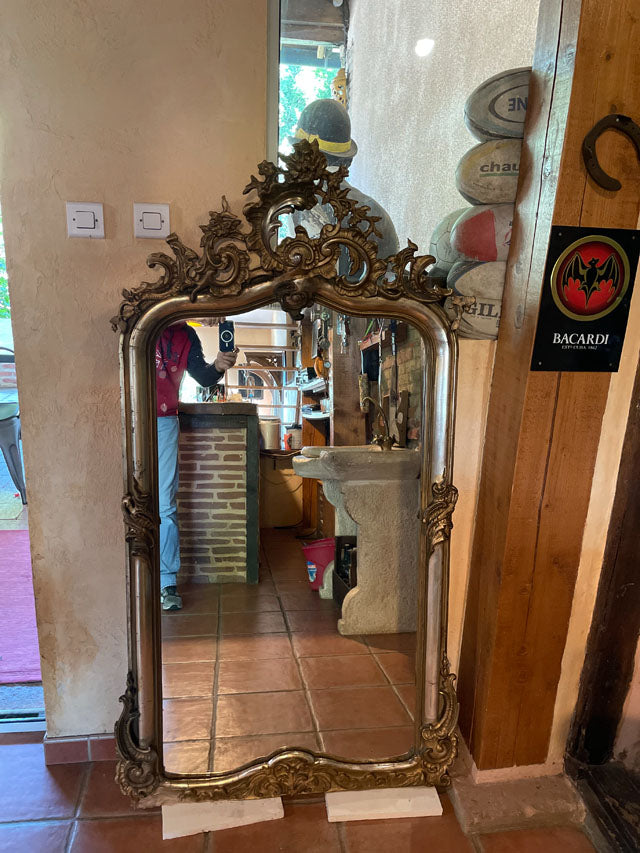 Miroir napoléon III à Fronton Rocaille