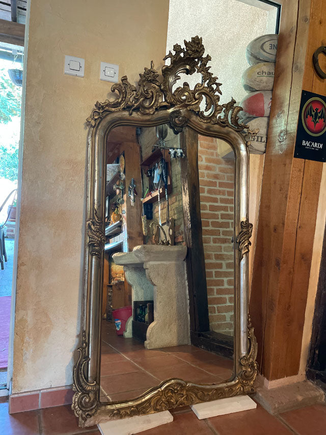 Miroir napoléon III à Fronton Rocaille