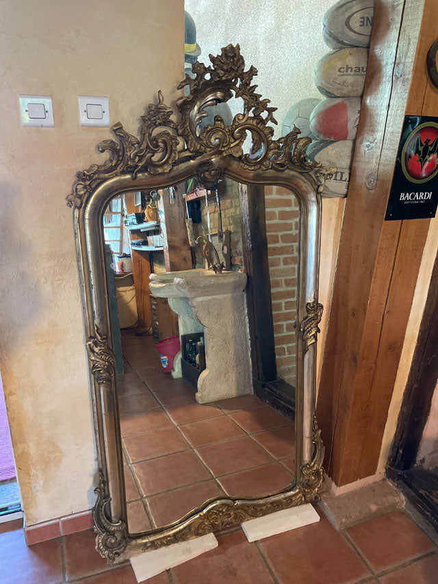 Miroir napoléon III à Fronton Rocaille