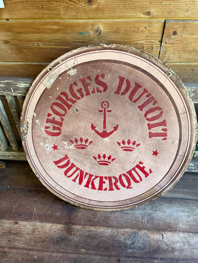 Plaque émaillée publicitaire