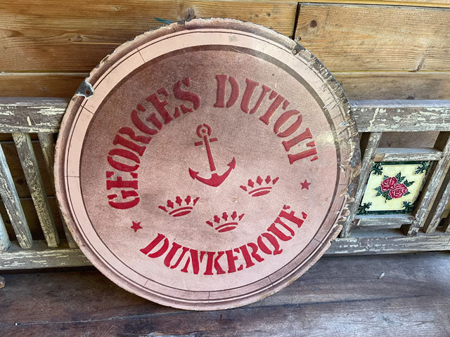 Plaque émaillée publicitaire