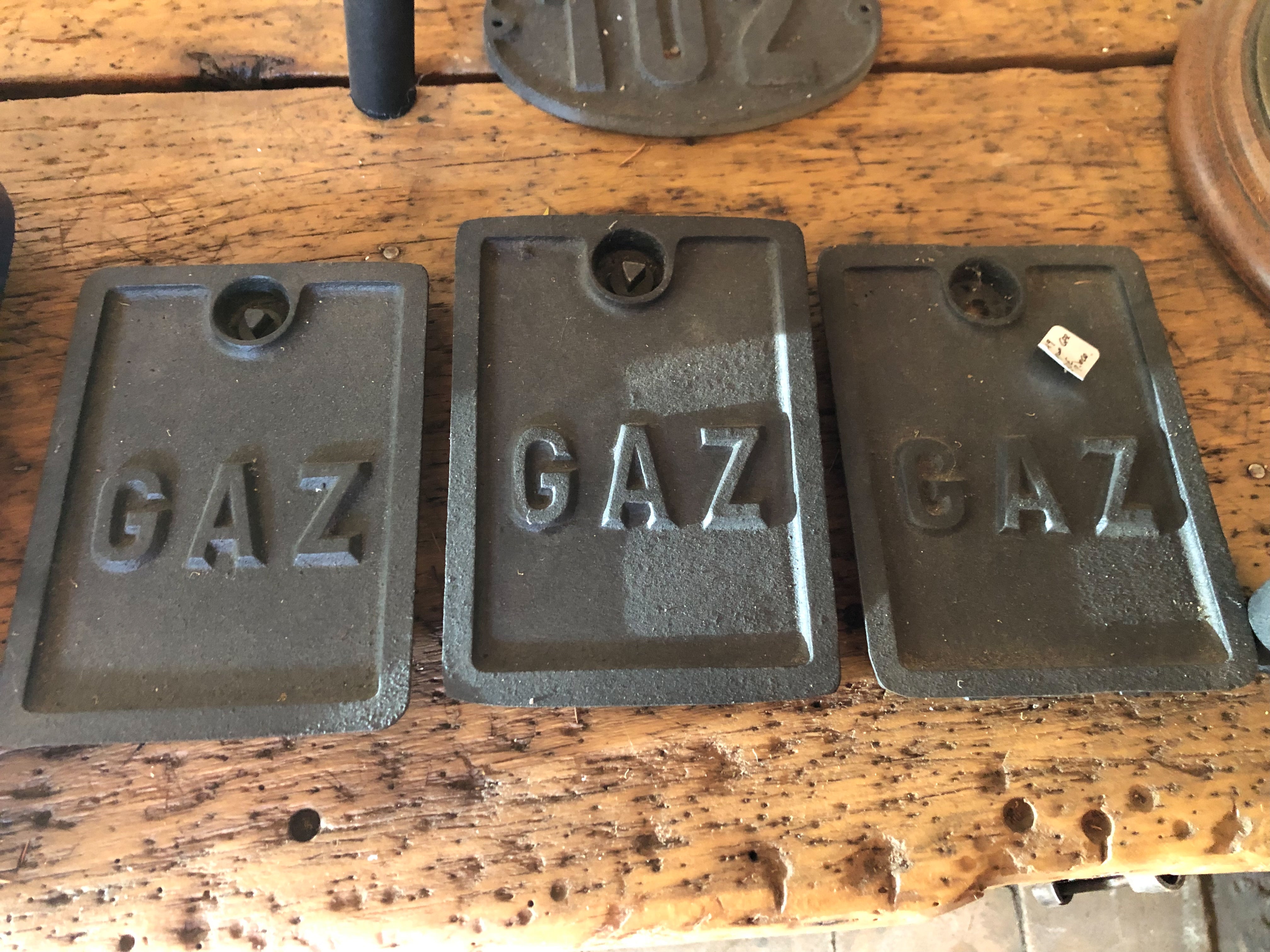 Plaques fonte gaz