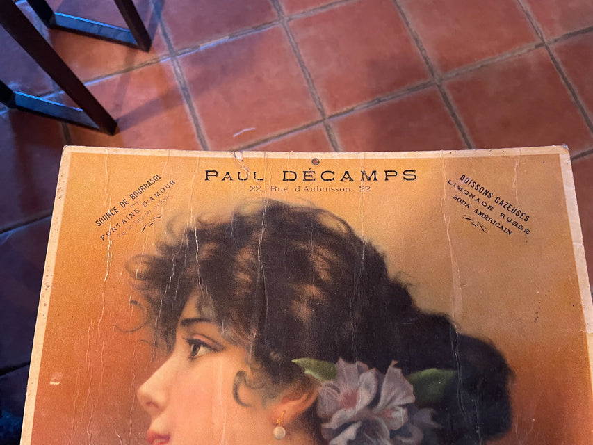 Publicitè cartonnée paul Decamps 1900