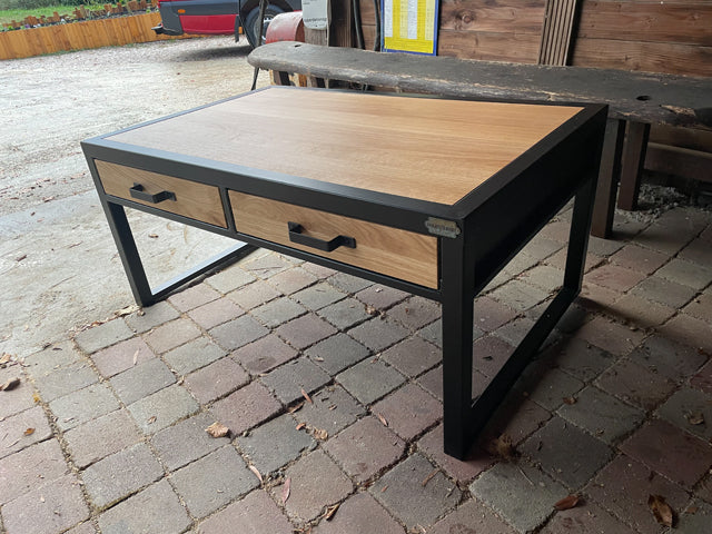 Table basse tiroir double face PRIX de base:690€ réf 2249