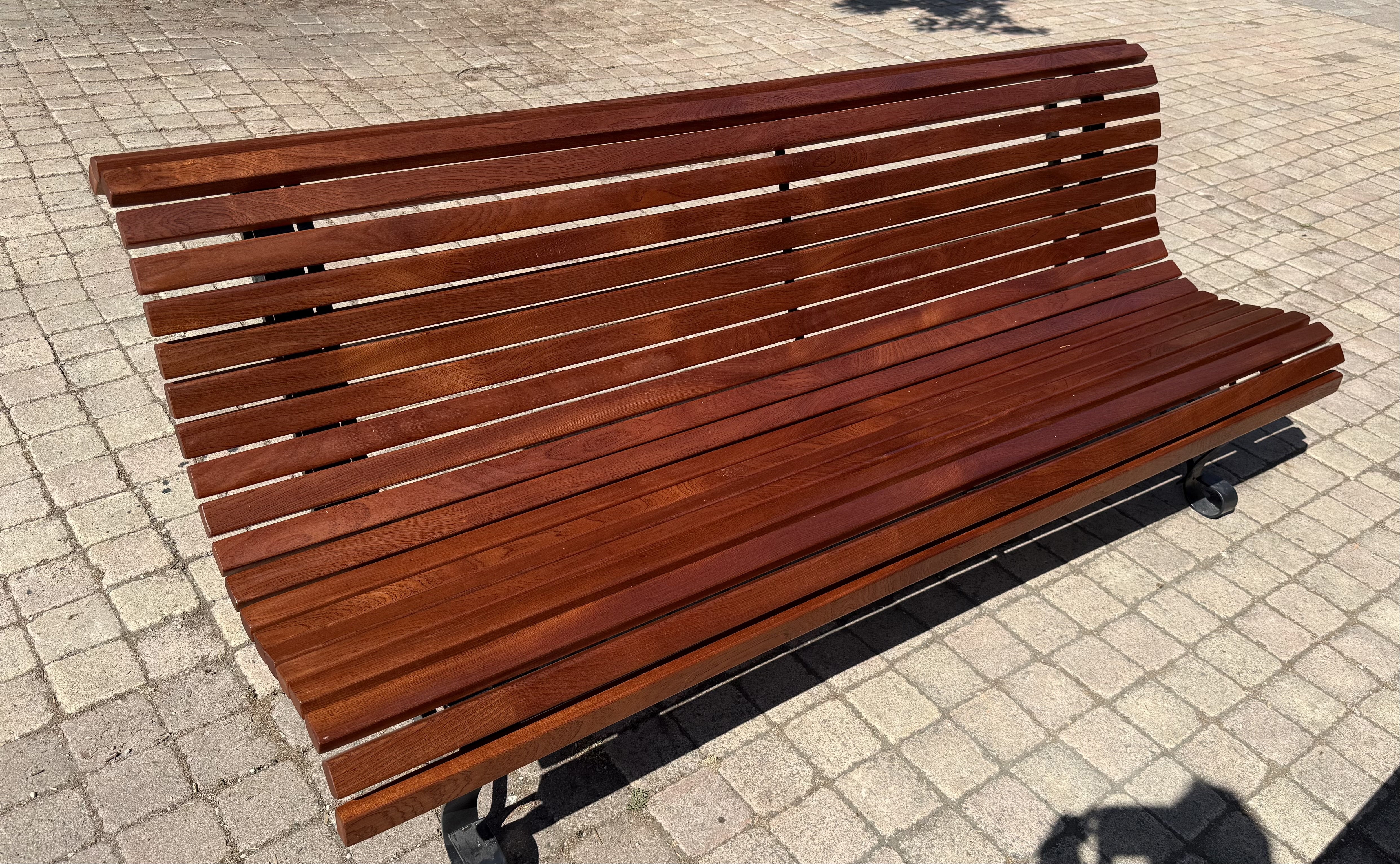 Banc exterieur en fer forge