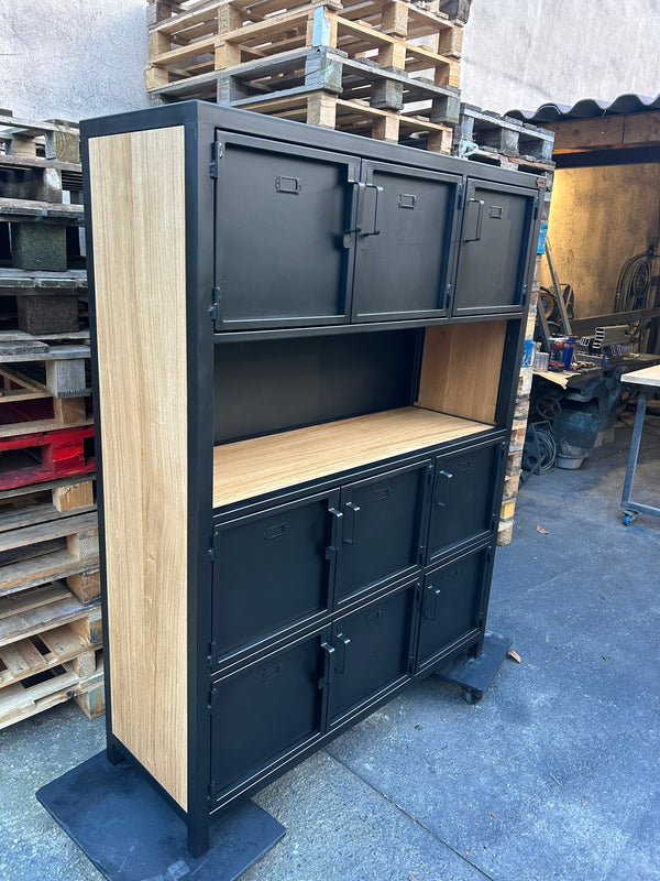 Bibliothèque industrielle 9 portes PRIX de base : 1590€réf 3531