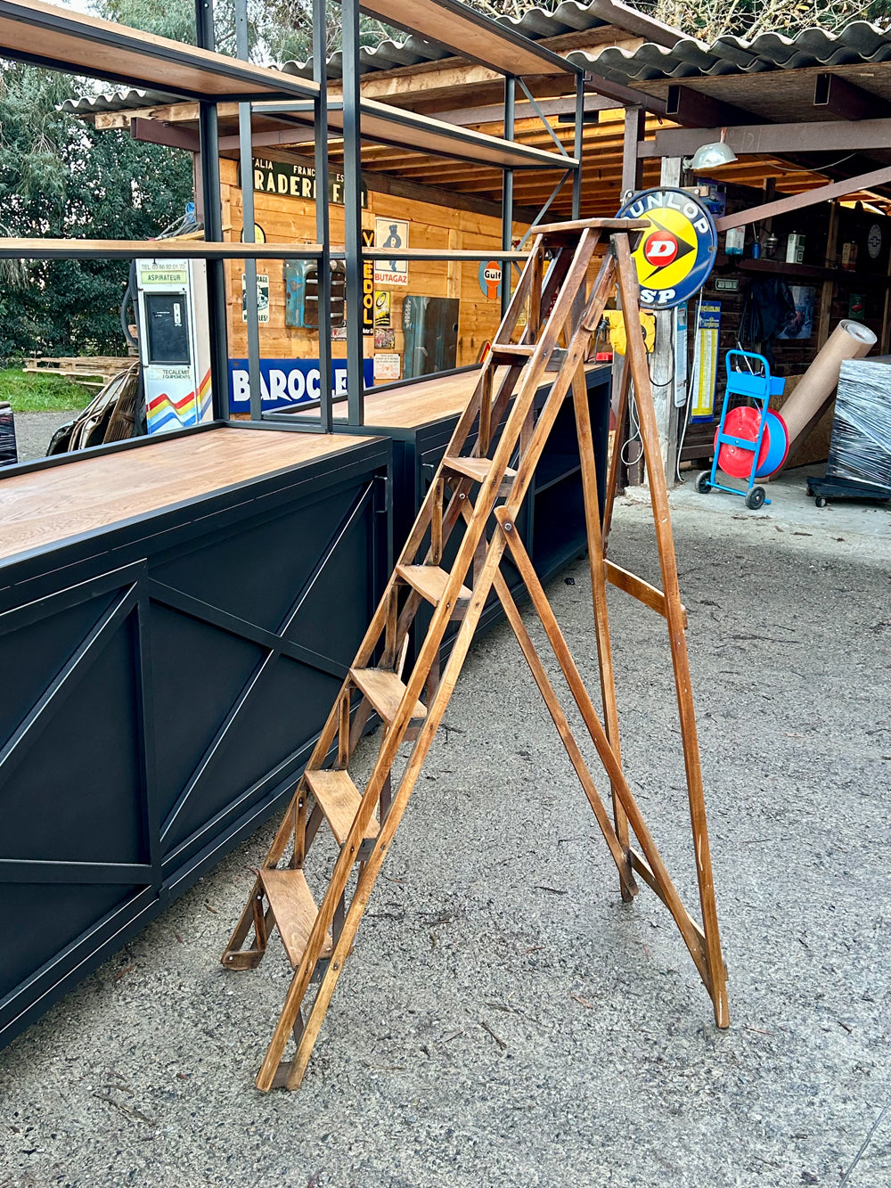 Echelle de peintre vintage 6 Marches  Réf 4358