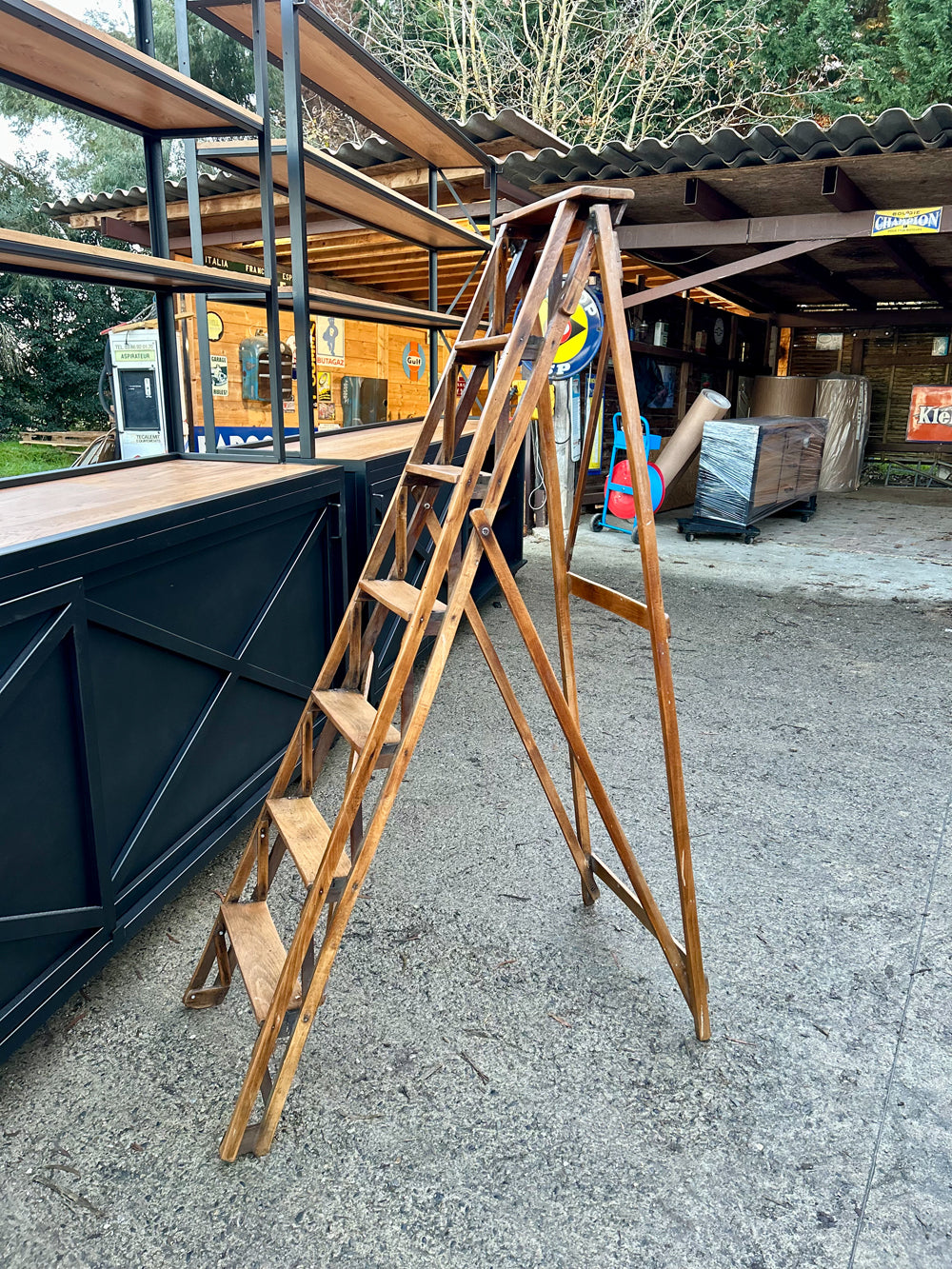 Echelle de peintre vintage 6 Marches  Réf 4358