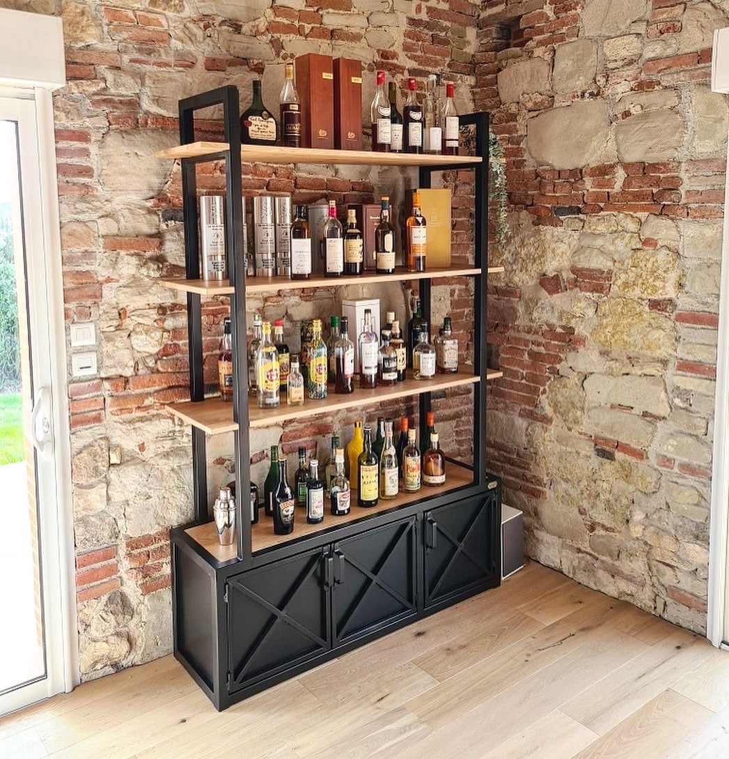 Bibliothèque industriel Prix de base : 1750€  Réf 3863