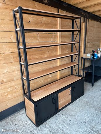 Bibliothèque industrielle 2 corps Prix de base  : 1890€ réf 3752