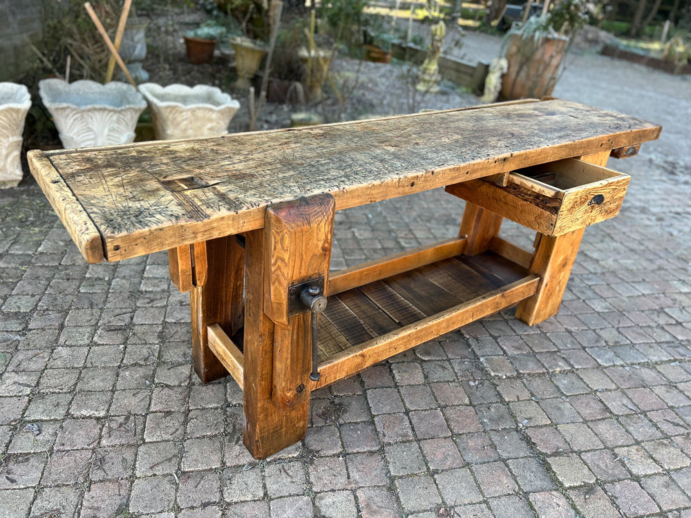 Ancien Etabli de menuiserie 1900  Réf 4382