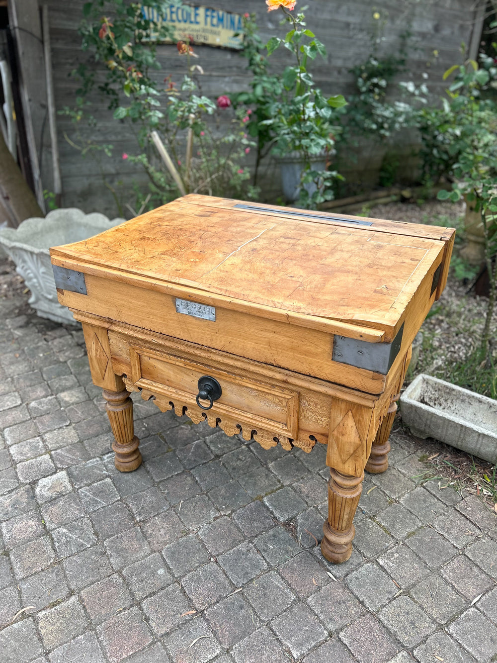 Ancien Billot de Boucher usines X.AUBERT Réf 4483