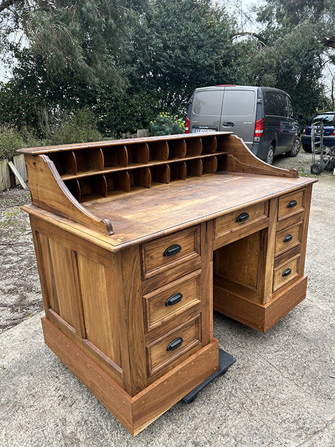 Ancien bureau à gradin de Banque début 19eme RF4654