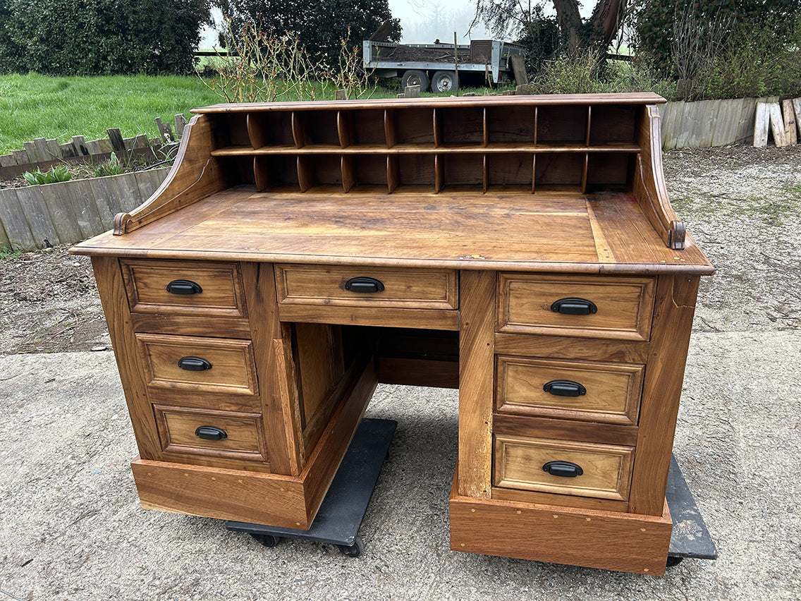 Ancien bureau à gradin de Banque début 19eme RF4654