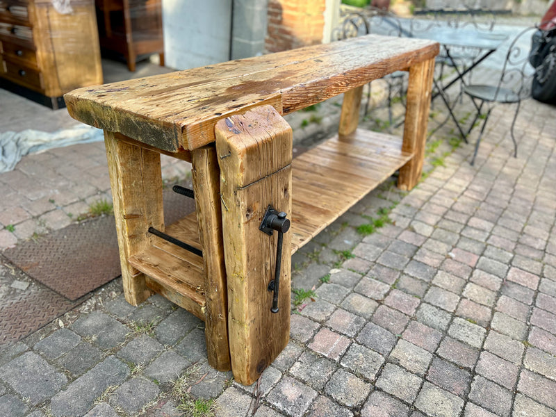 Ancien Etabli menuisier Réf 4458