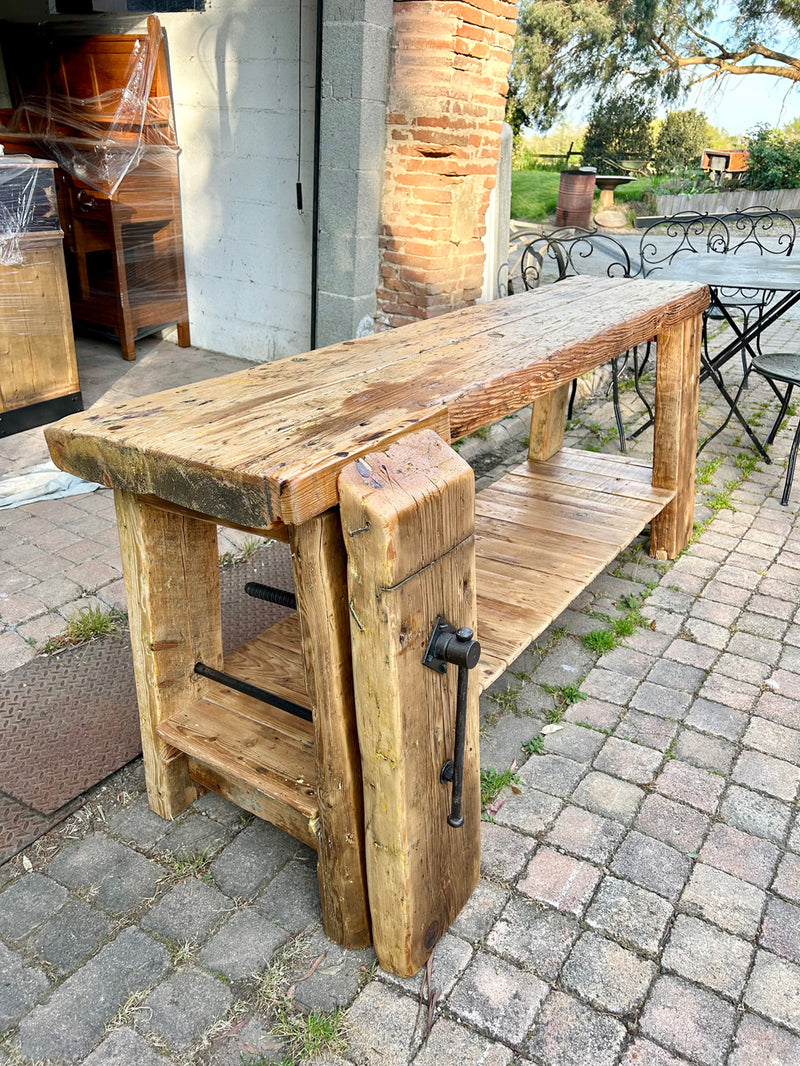 Ancien Etabli menuisier Réf 4458