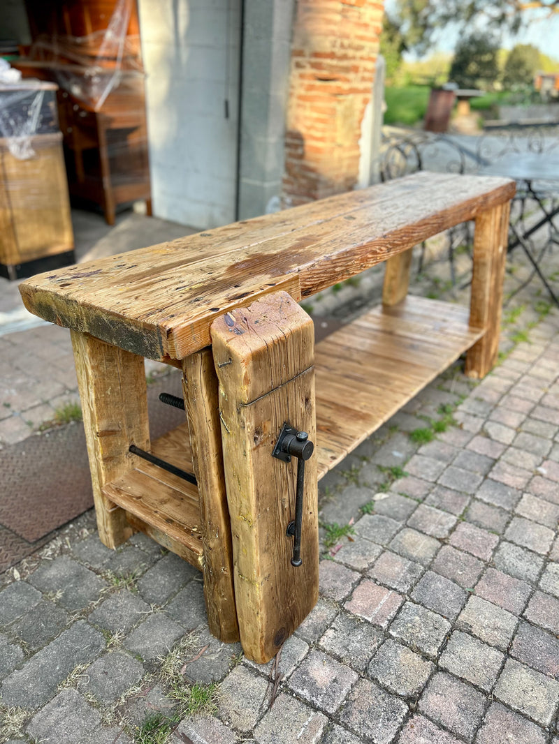 Ancien Etabli menuisier Réf 4458