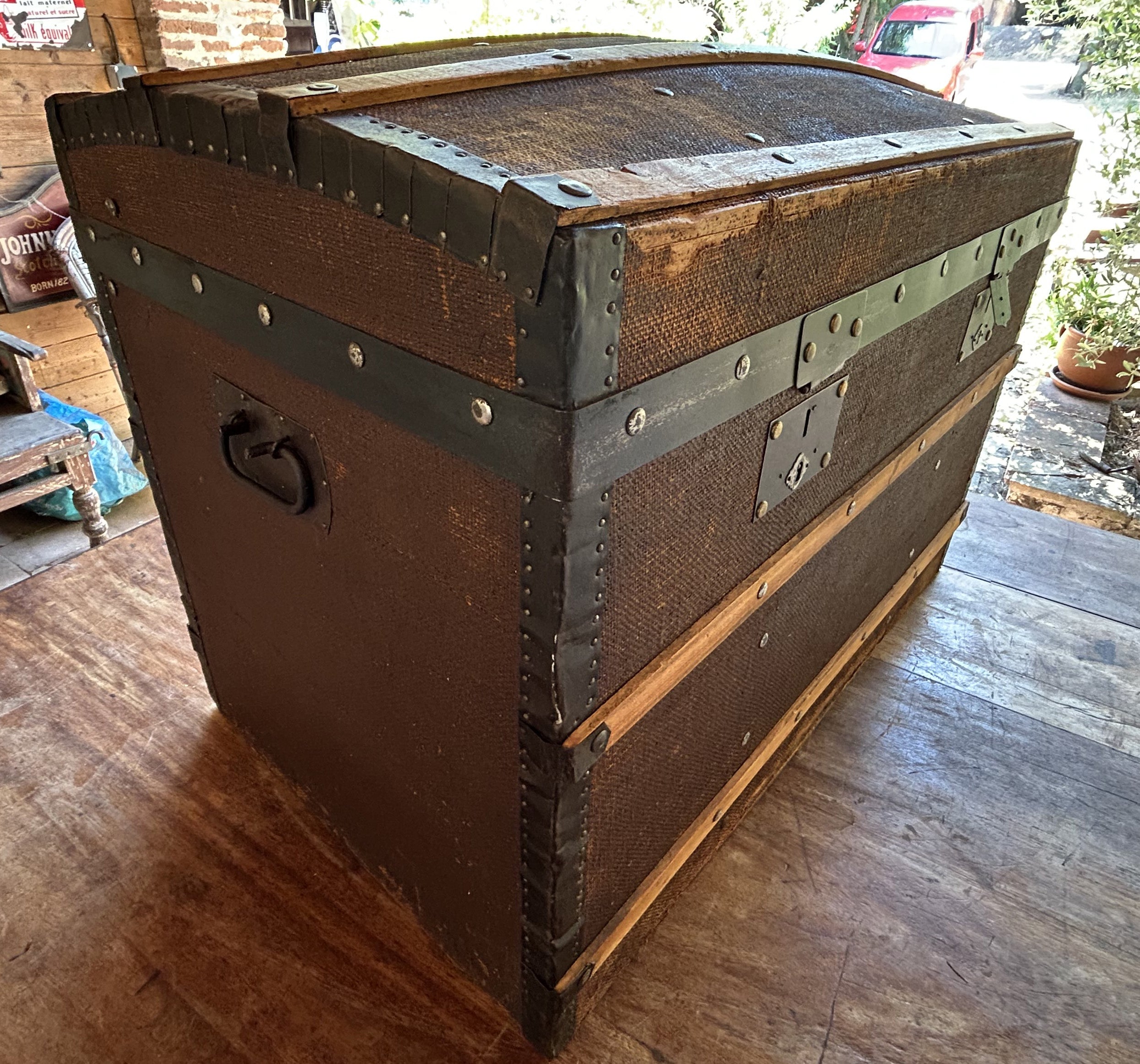 Malle voyage bombé début 20ème