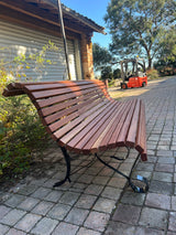 Banc piètement Rosace acier 1960 - Réf 4600