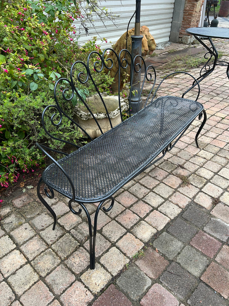 Banc de Jardin Vintage Fer Forgé 1950-60 -Réf 4560