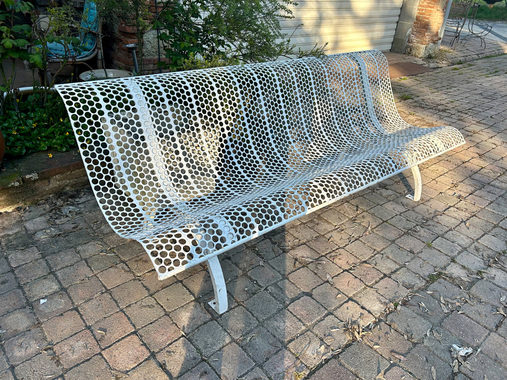 Banc de jardin public 1960 " René Malaval " Réf 4237