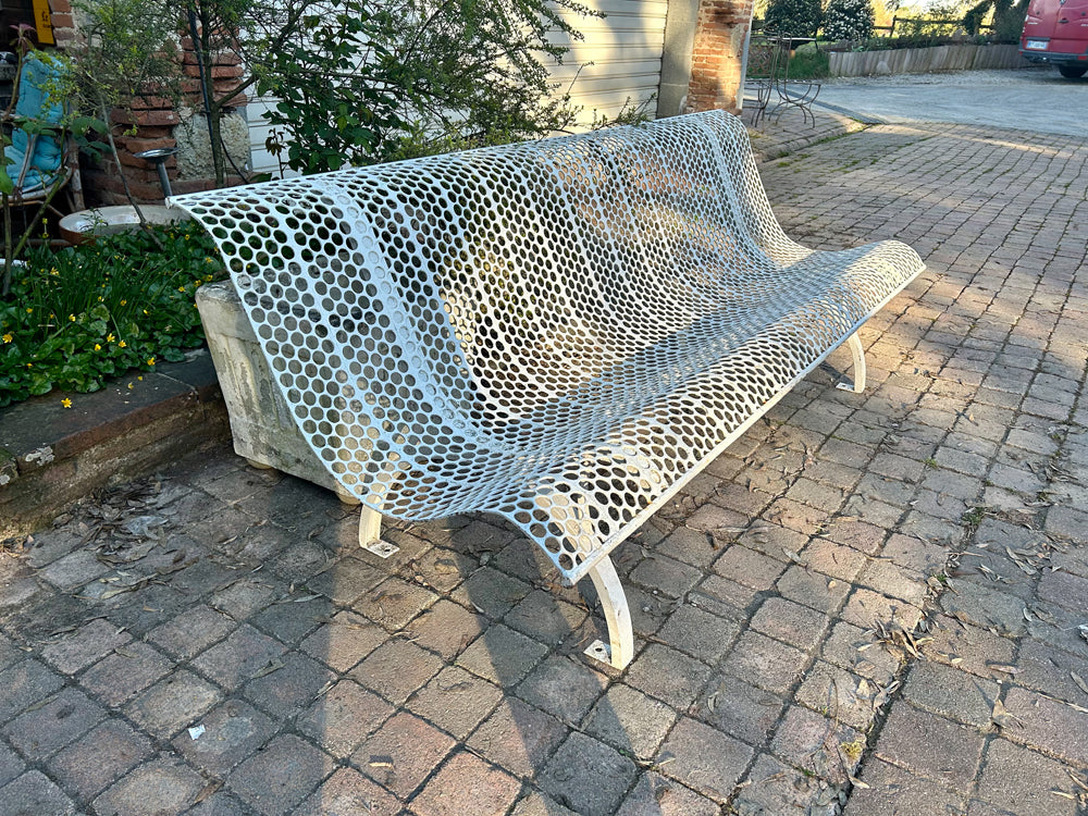 Banc de jardin public 1960 " René Malaval " Réf 4237