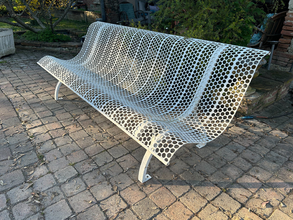 Banc de jardin public 1960 " René Malaval " Réf 4237