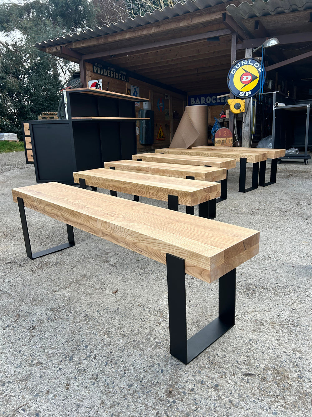 Banc design industriel réf 4434 Prix de base 590€