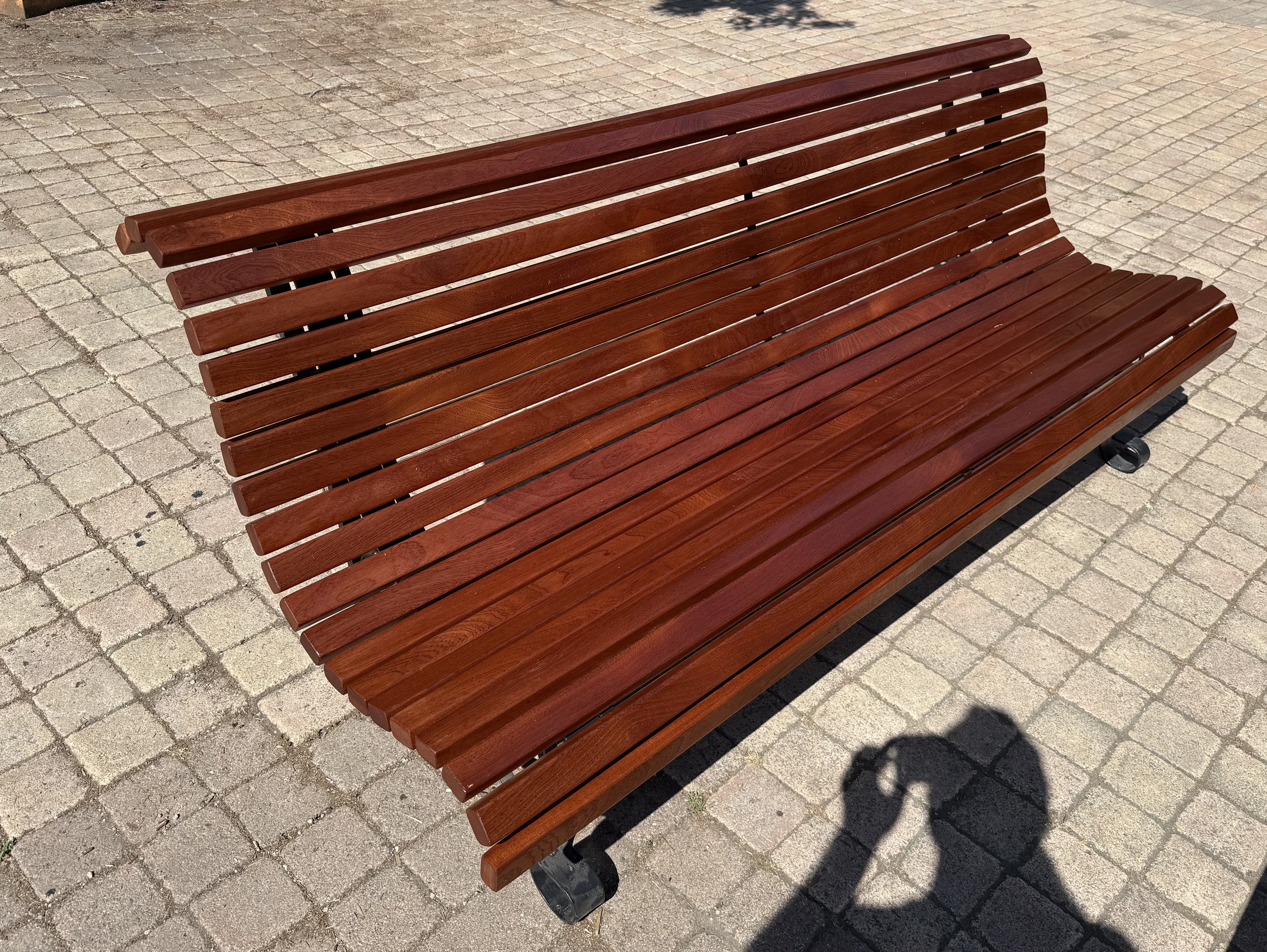 Banc piètement Rosace  fer forgé  1950 - RF4715