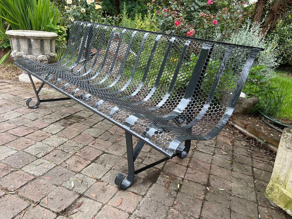 Banc de jardin Malaval 1950/60   Réf 4493