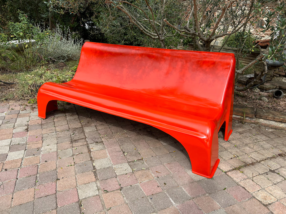 Banc fibre de verre 1970 Réf 4095