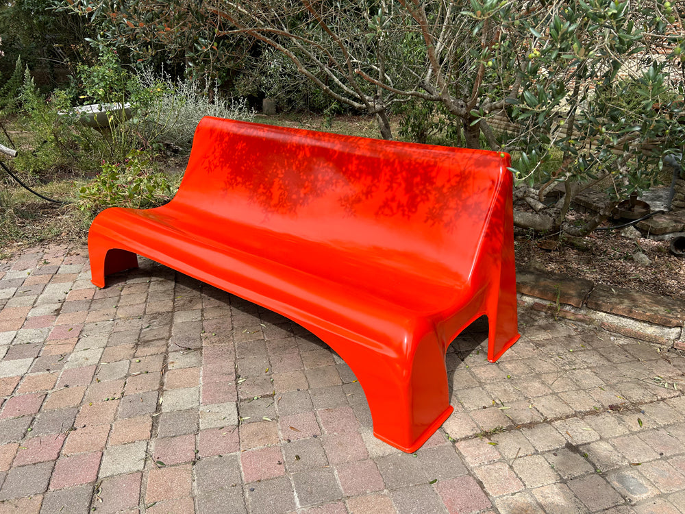 Banc fibre de verre 1970 Réf 4095