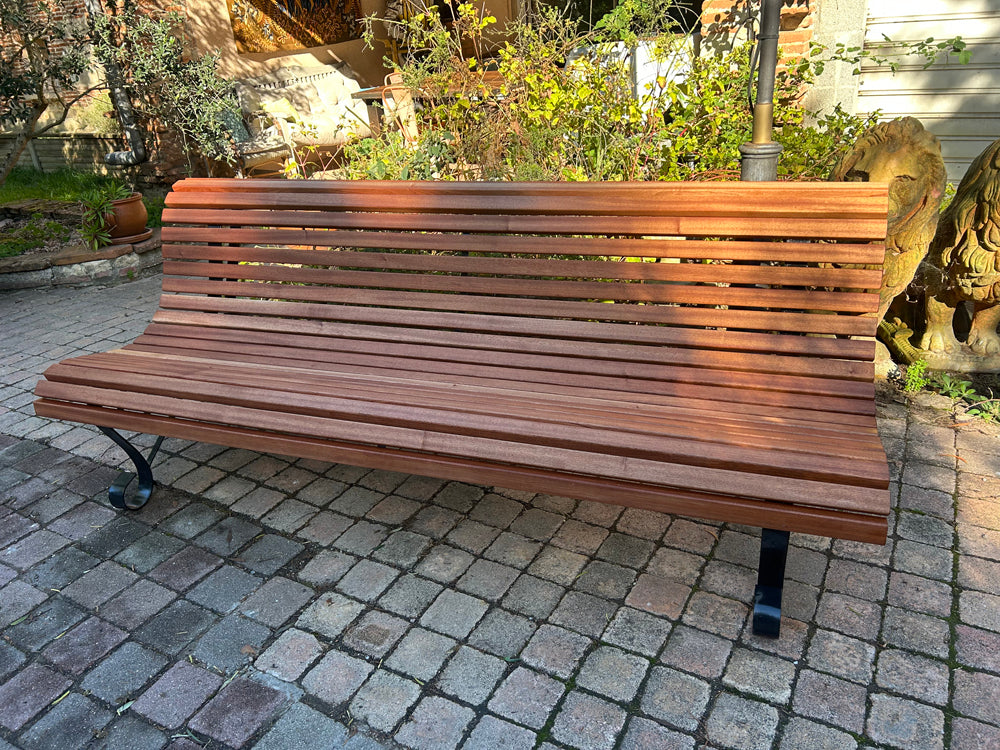 Banc piètement Rosace acier 1960 - Réf 4600