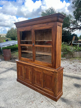 Bibliothèque de Mairie Vintage Noyer Massif Fin 19ème - Réf 4562
