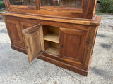Bibliothèque de Mairie Vintage Noyer Massif Fin 19ème - Réf 4562
