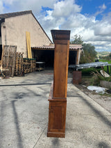 Bibliothèque de Mairie Vintage Noyer Massif Fin 19ème - Réf 4562