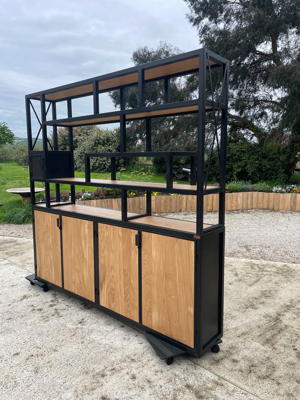 Bibliothèque industrielle destructurée 2 corps  Réf 4037  Prix de base  : 3100€