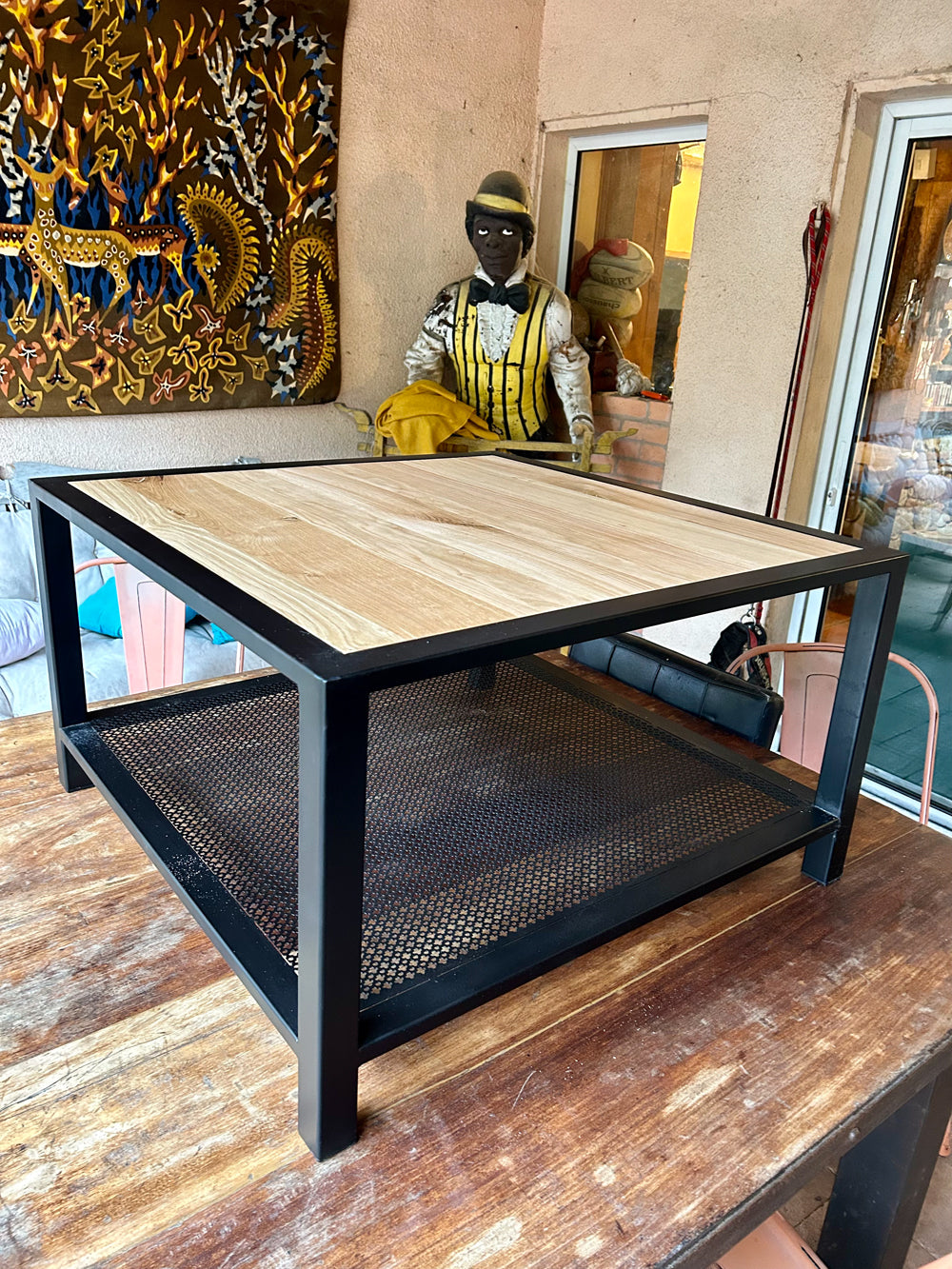 Table basse double plateaux  Réf 4202 Prix de base : 590€