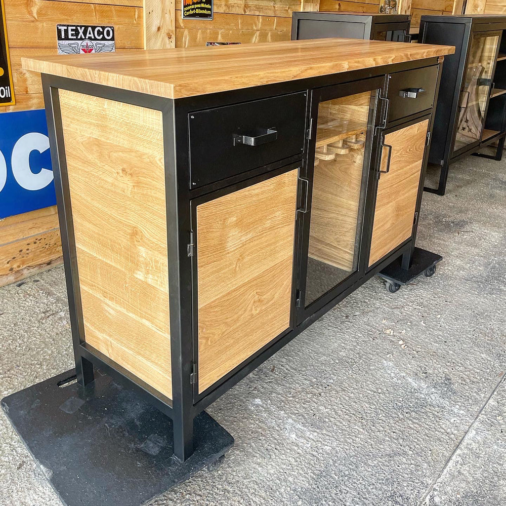 Buffet/bar design industriel réf 4049 Prix de base 2400€