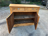 Buffet d'atelier 1900 merisier massif - réf 4573
