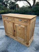 Buffet d'atelier 1900 merisier massif - réf 4573