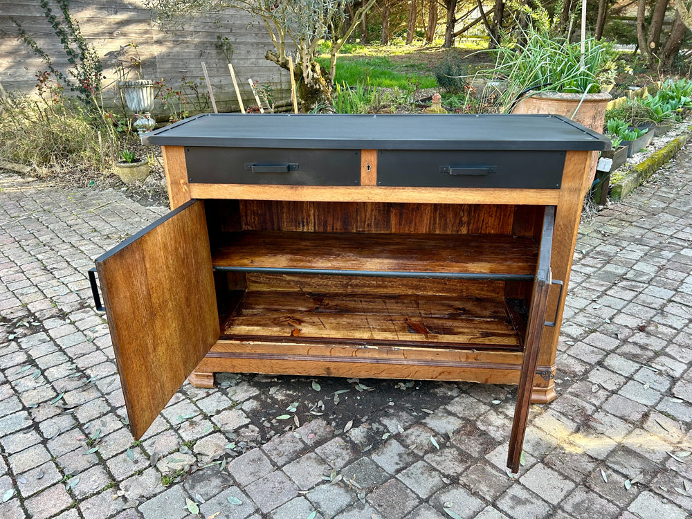 Buffet d'atelier chêne Réf 4222