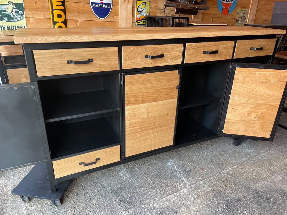 Buffet industriel  6 tiroirs Réf 4070 Prix de base : 1990€