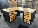 Bureau design industriel d'angle - Réf 4610 - Prix de base 2400€