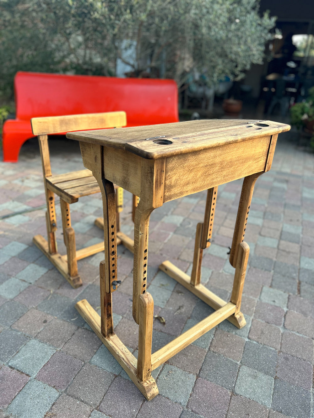 Bureau d'écolier réglable Royer 1950 réf 4122