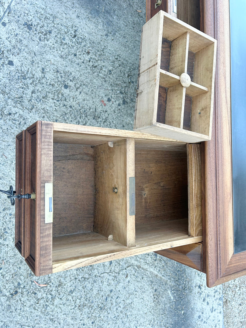 Bureau de Notaire Noyer Massif Époque 1900