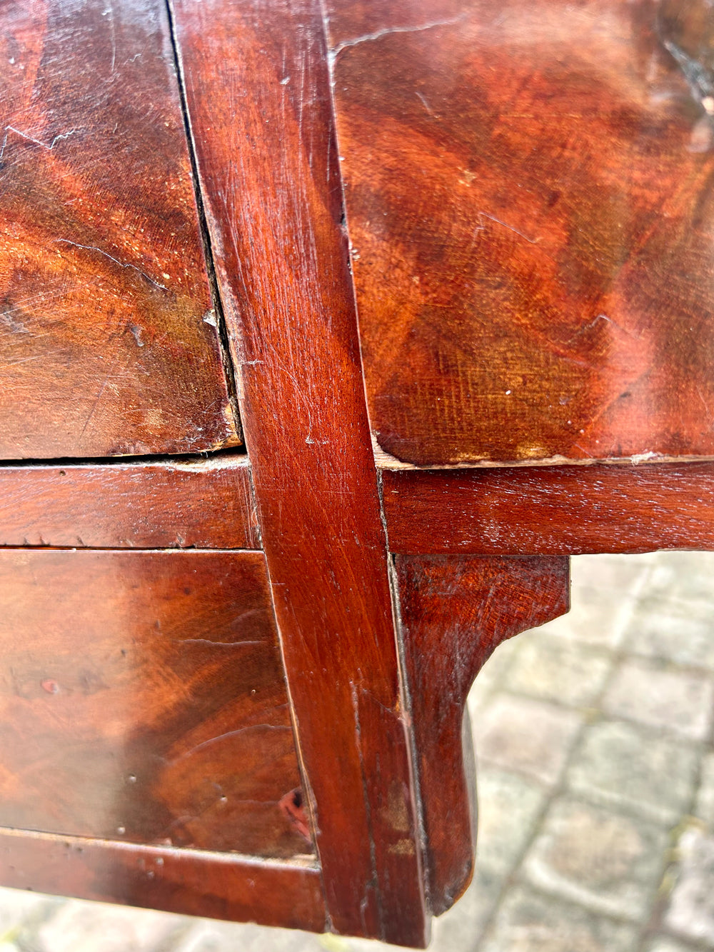 Bureau Napoléon III à Gradin Acajou Massif