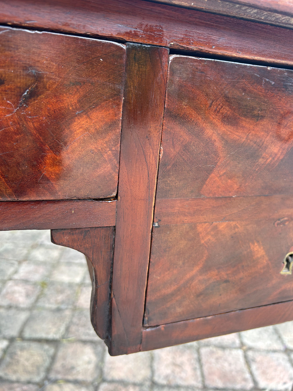 Bureau Napoléon III à Gradin Acajou Massif