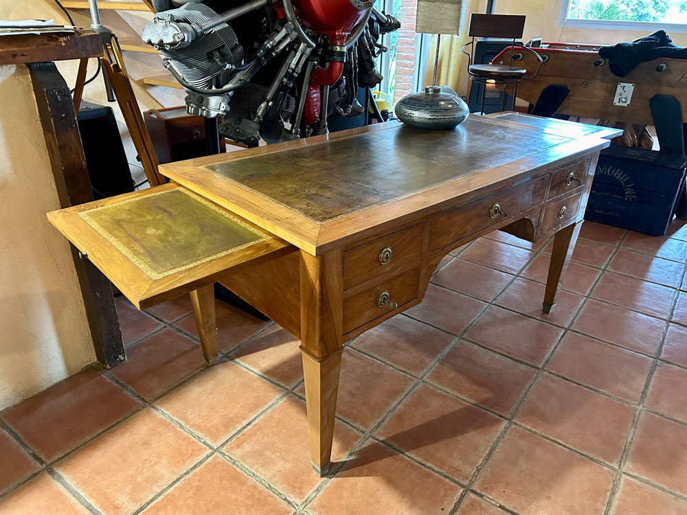 Bureau Direction Noyer Massif 1940 Extensions Plateau